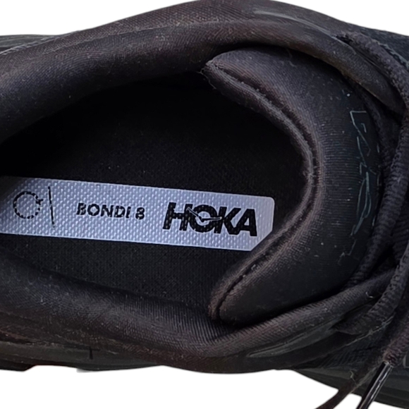 Hoka Bondi 8 Black Running Non Marking Shoes Men\'s Size 9 main image 12